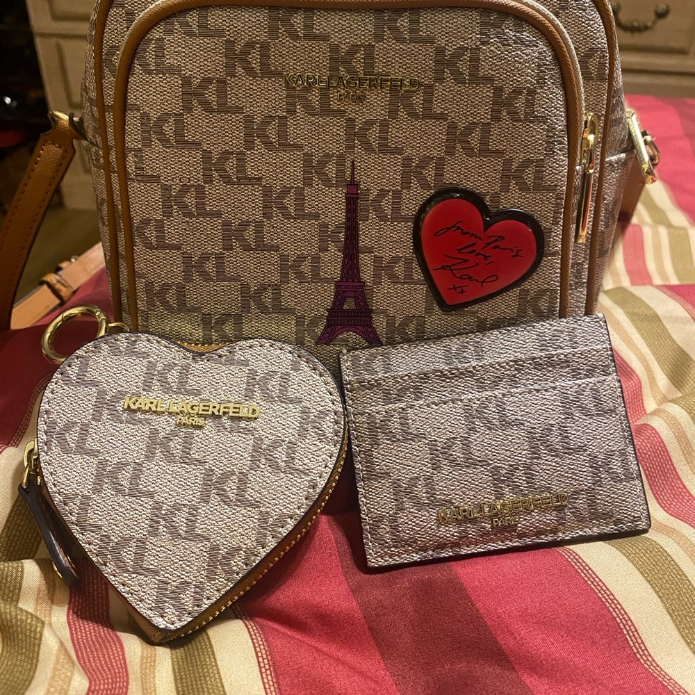 Karl Lagerfeld Paris Monogram Bag Set